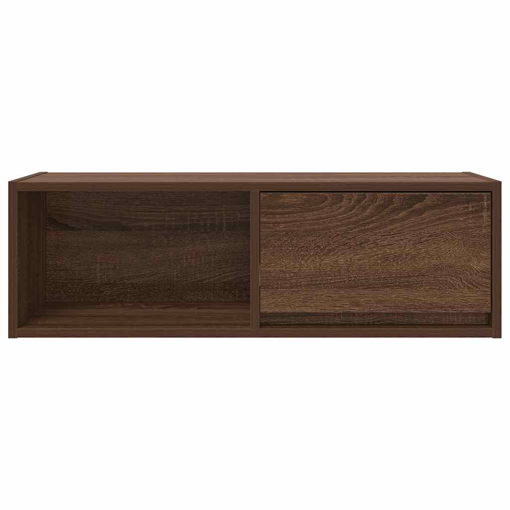 TV Cabinet Brown Oak 80x31x25.5 cm Engineered Wood