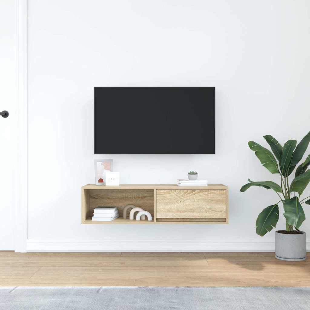 TV Cabinet Sonoma Oak 100x31x25.5 cm Engineered Wood