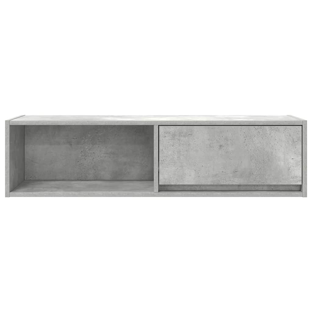 TV Cabinet Concrete Grey 100x31x25.5 cm Engineered Wood