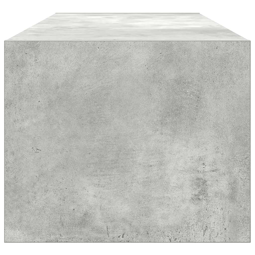 TV Cabinet Concrete Grey 100x31x25.5 cm Engineered Wood