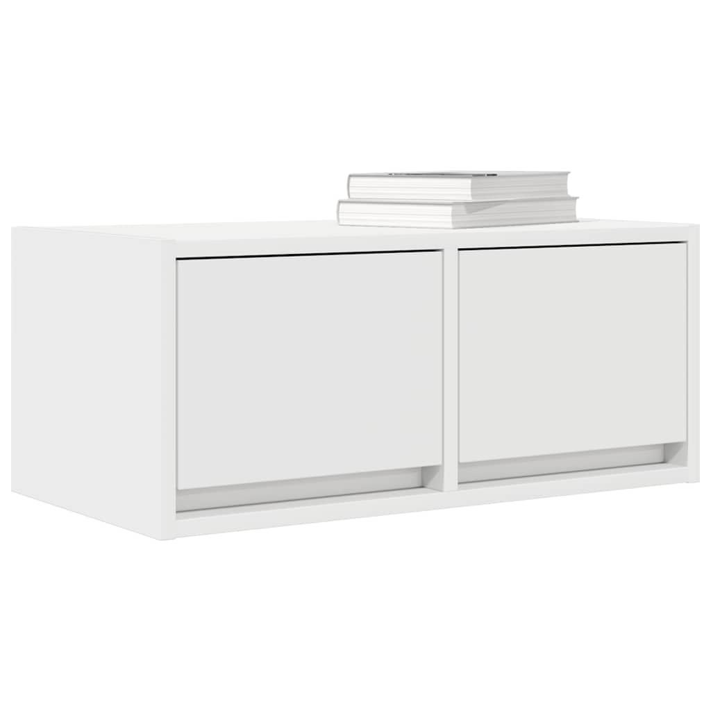 TV Cabinets 2 pcs White 60x31x25.5 cm Engineered Wood