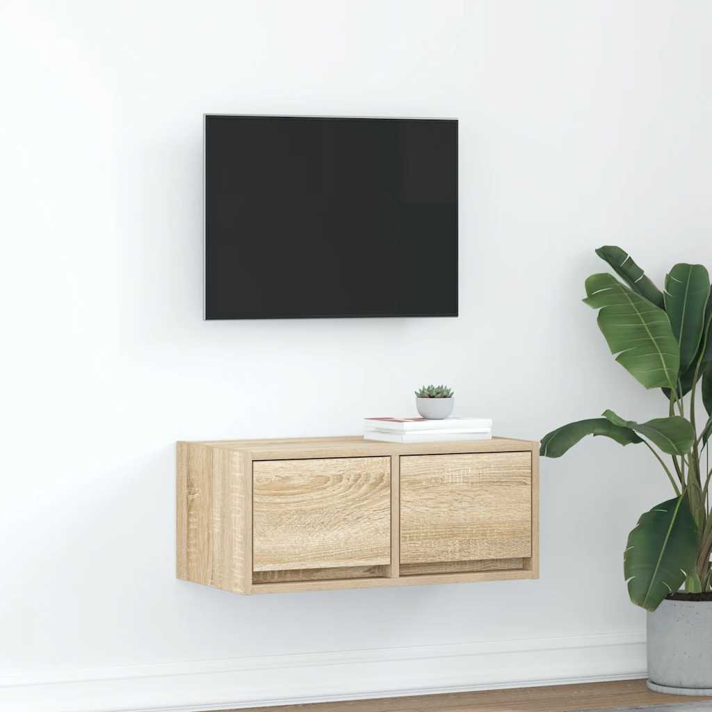 TV Cabinet Sonoma Oak 60x31x25.5 cm Engineered Wood
