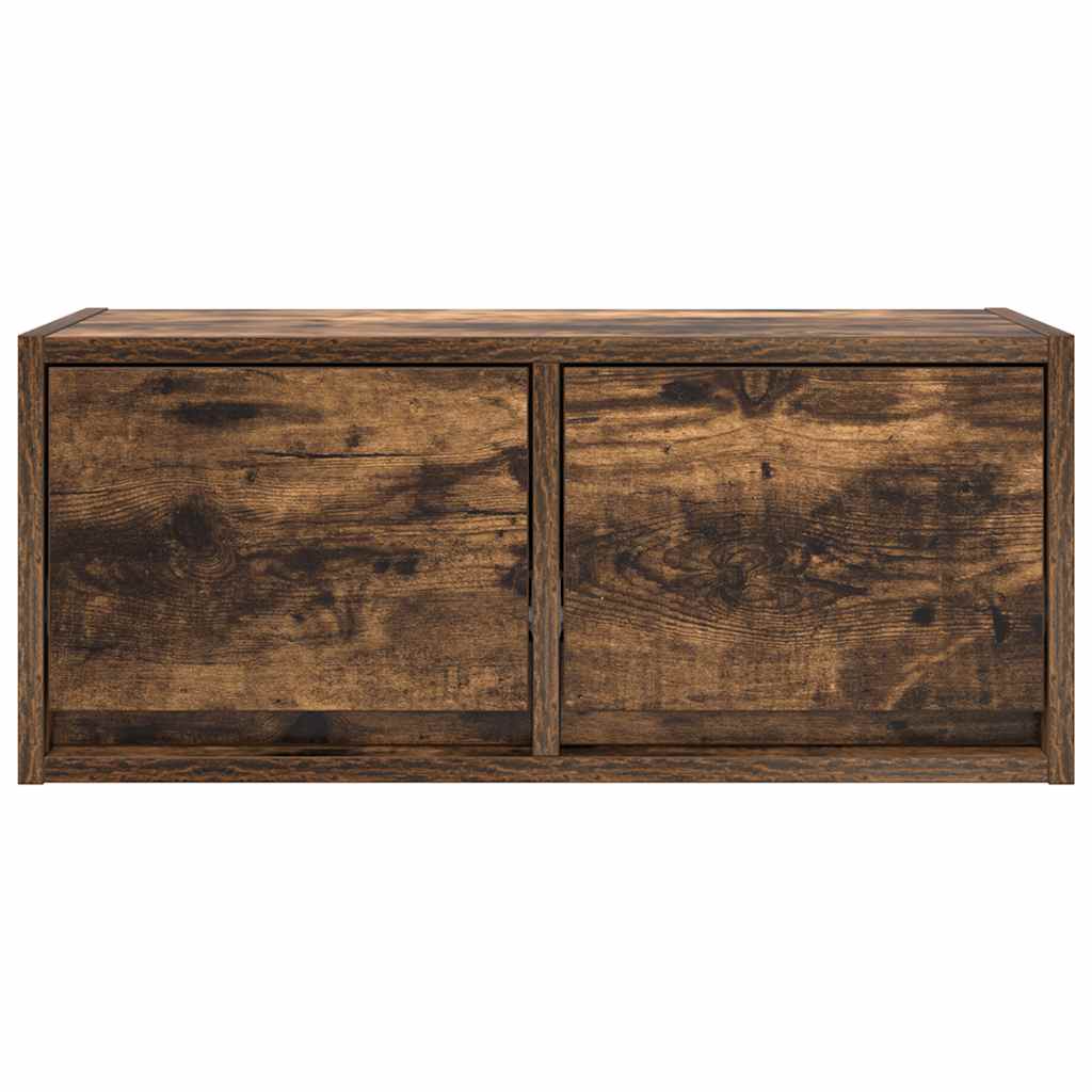 TV Cabinets 2 pcs Smoked Oak 60x31x25.5 cm Engineered Wood