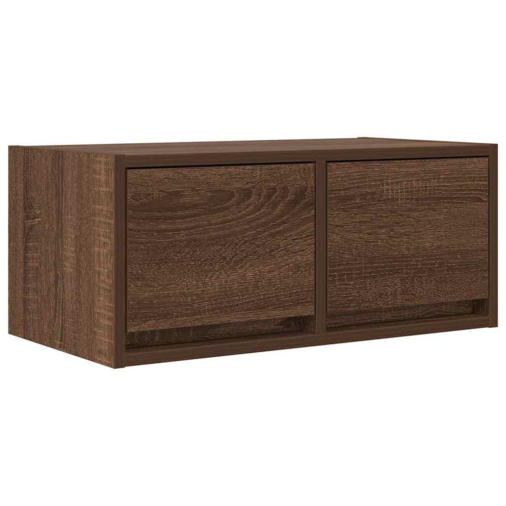 TV Cabinets 2 pcs Brown Oak 60x31x25.5 cm Engineered Wood