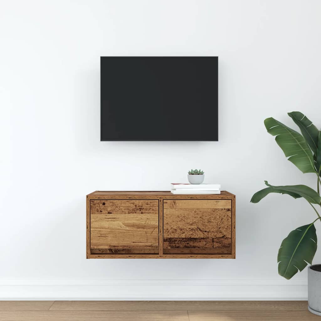 TV Cabinet Old Wood 60x31x25.5 cm Engineered Wood