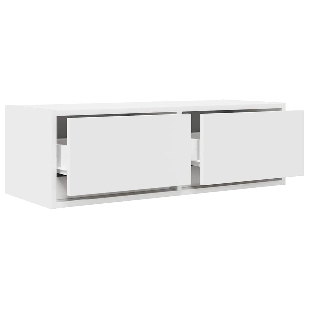 TV Cabinets 2 pcs White 80x31x25.5 cm Engineered Wood