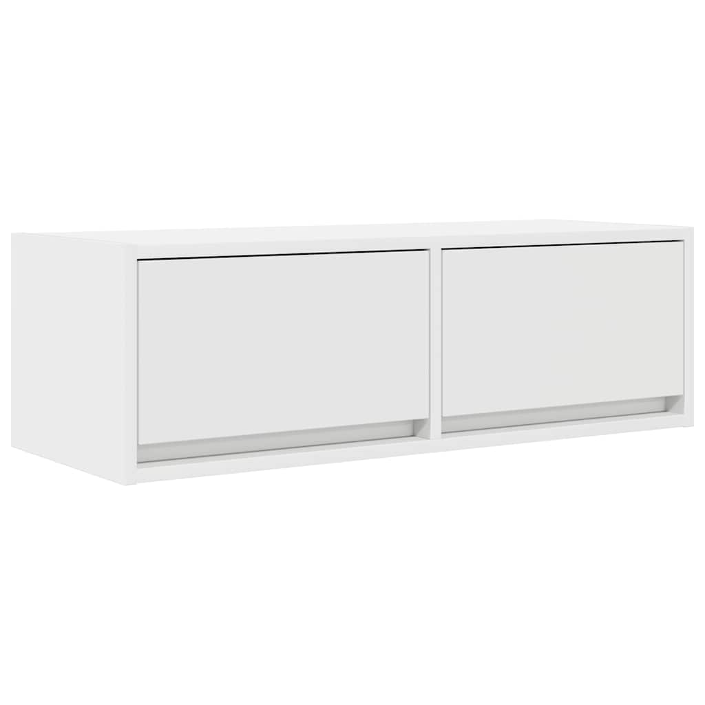 TV Cabinets 2 pcs White 80x31x25.5 cm Engineered Wood
