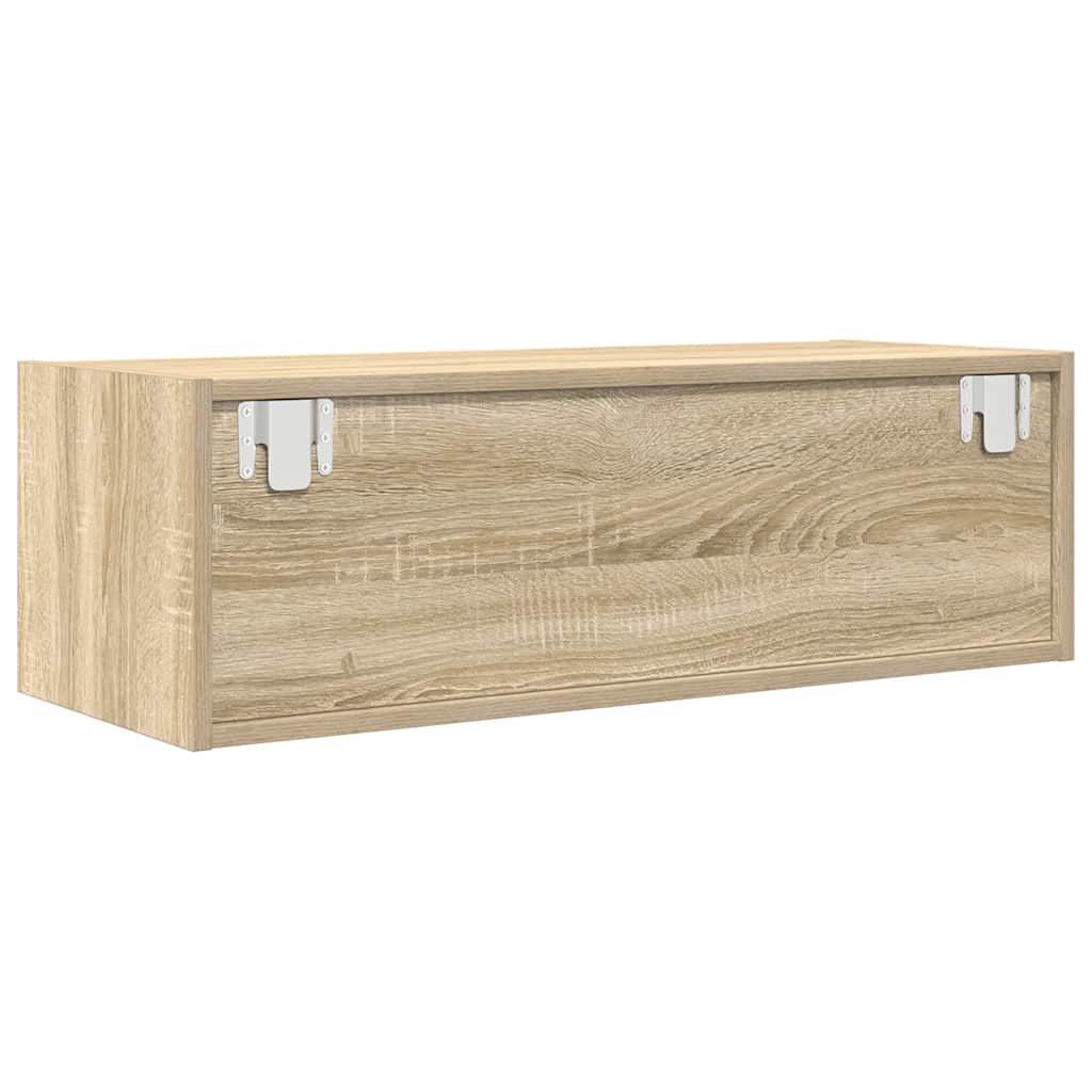TV Cabinet Sonoma Oak 80x31x25.5 cm Engineered Wood