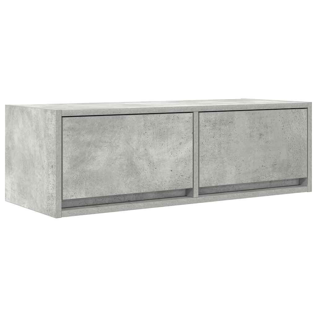 TV Cabinet Concrete Grey 80x31x25.5 cm Engineered Wood