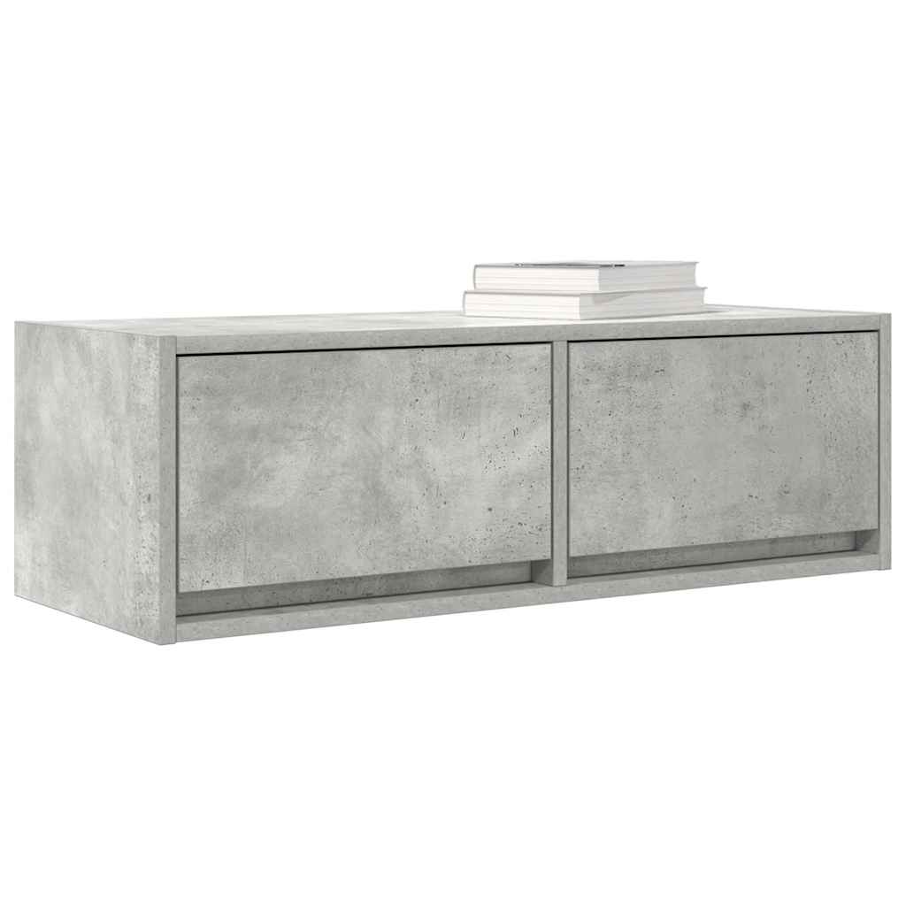 TV Cabinet Concrete Grey 80x31x25.5 cm Engineered Wood