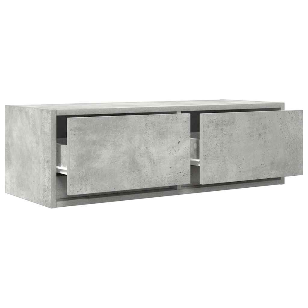 TV Cabinet Concrete Grey 80x31x25.5 cm Engineered Wood