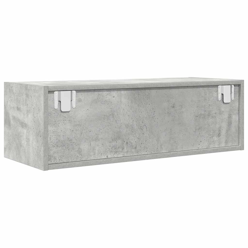 TV Cabinet Concrete Grey 80x31x25.5 cm Engineered Wood