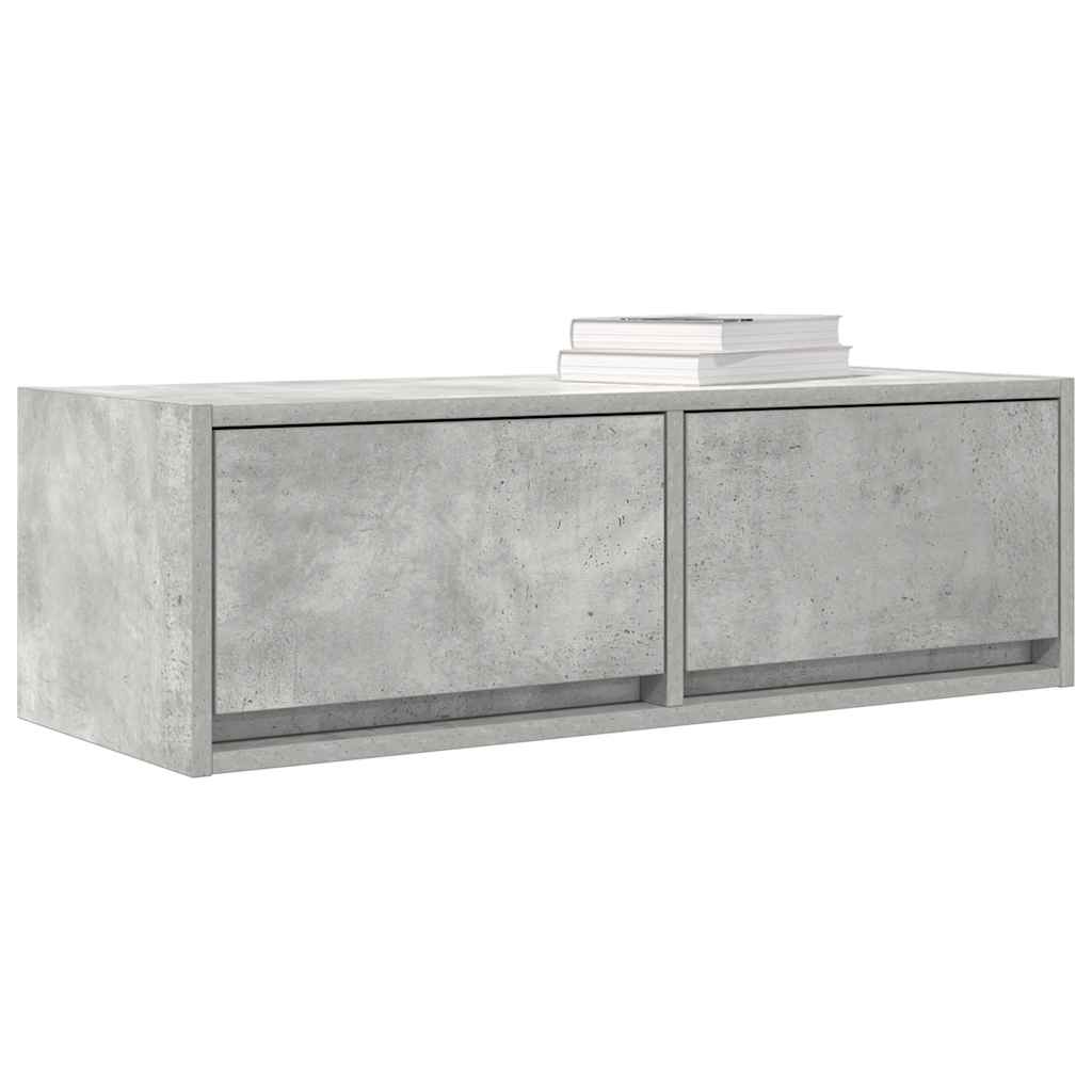TV Cabinets 2 pcs Concrete Grey 80x31x25.5 cm Engineered Wood