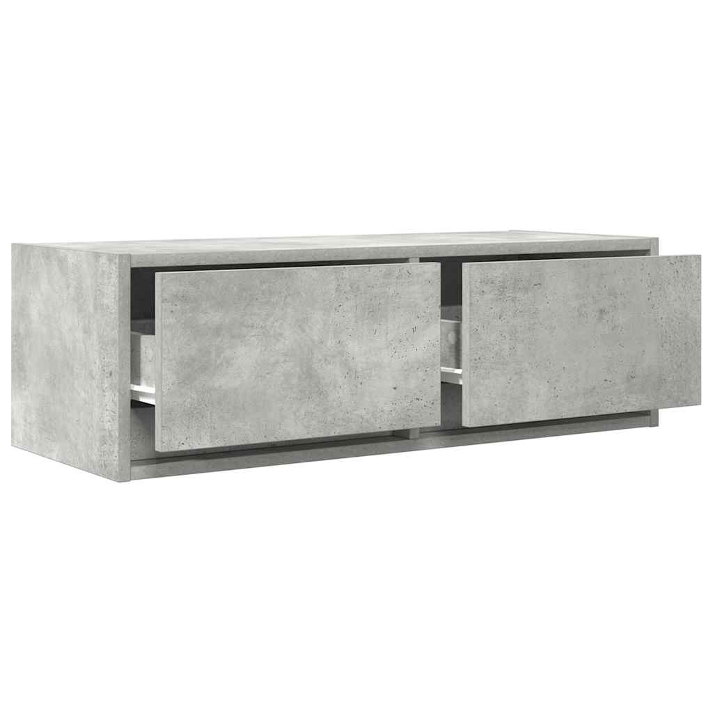 TV Cabinets 2 pcs Concrete Grey 80x31x25.5 cm Engineered Wood