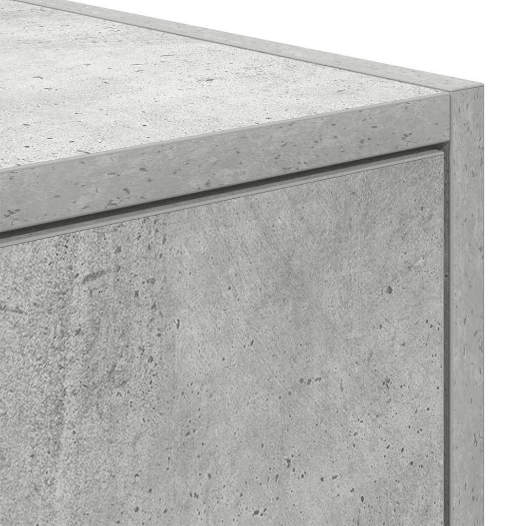 TV Cabinets 2 pcs Concrete Grey 80x31x25.5 cm Engineered Wood
