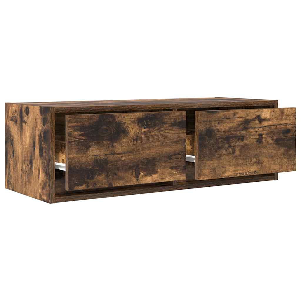 TV Cabinets 2 pcs Smoked Oak 80x31x25.5 cm Engineered Wood