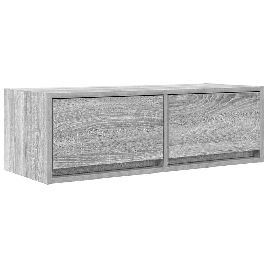 TV Cabinet Grey Sonoma 80x31x25.5 cm Engineered Wood