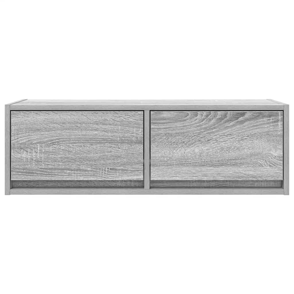 TV Cabinet Grey Sonoma 80x31x25.5 cm Engineered Wood