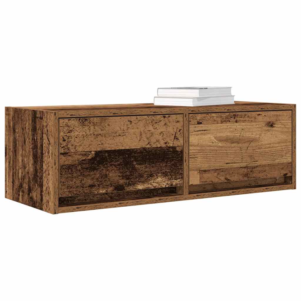 TV Cabinet Old Wood 80x31x25.5 cm Engineered Wood