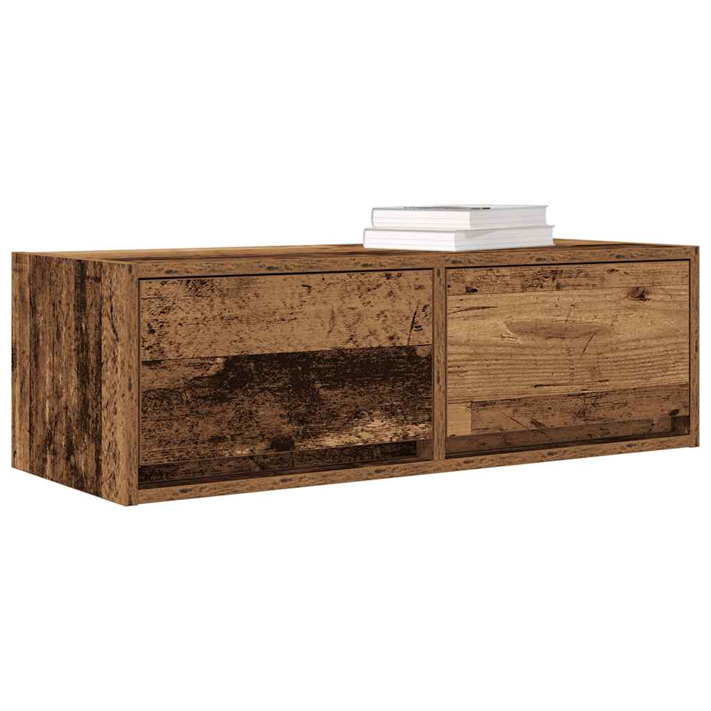 TV Cabinets 2 pcs Old Wood 80x31x25.5 cm Engineered Wood