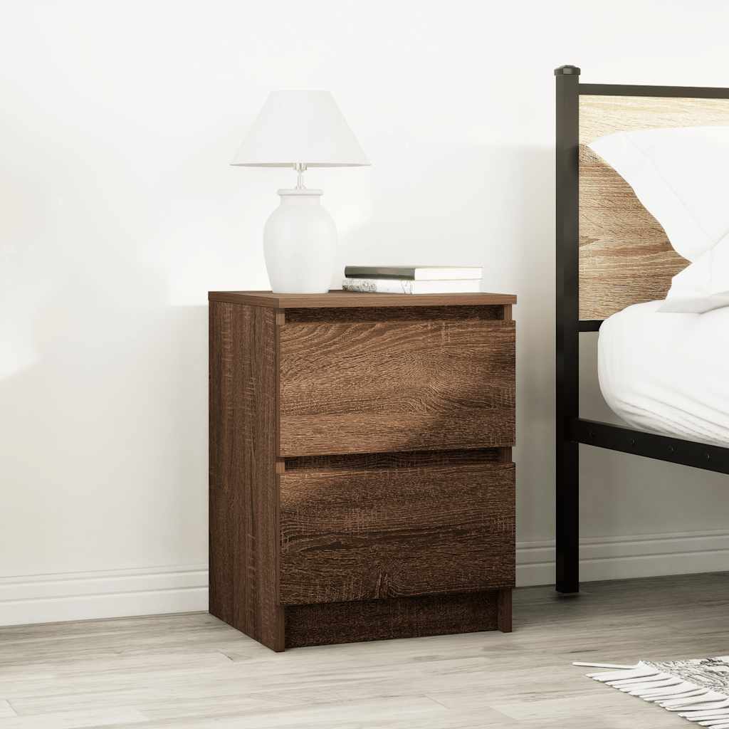 TV Cabinet Brown Oak 40x35x54 cm Engineered Wood