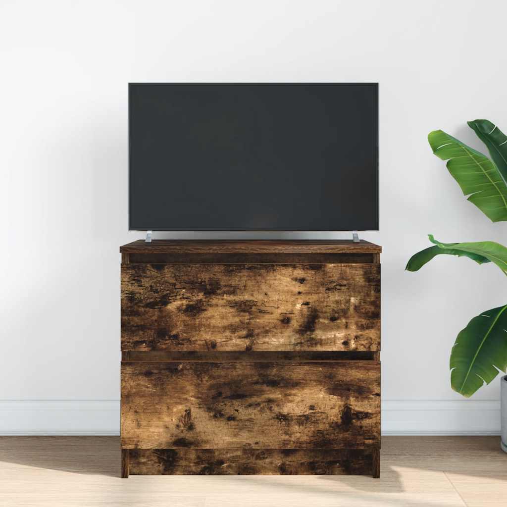 TV Cabinet Smoked Oak 60x35x54 cm Engineered Wood