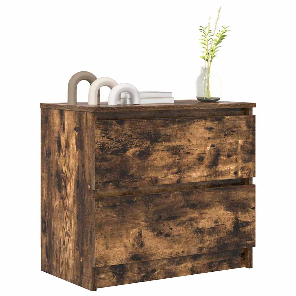 TV Cabinet Smoked Oak 60x35x54 cm Engineered Wood