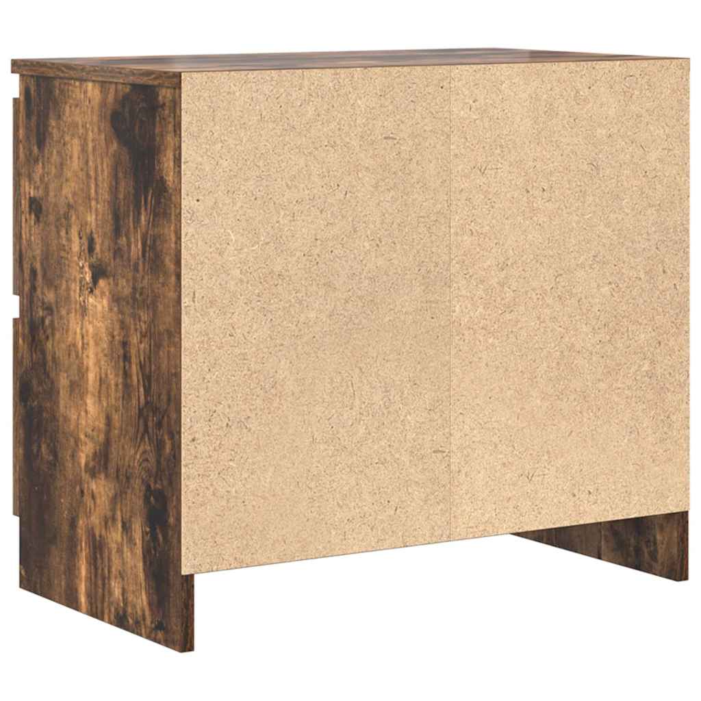 TV Cabinet Smoked Oak 60x35x54 cm Engineered Wood