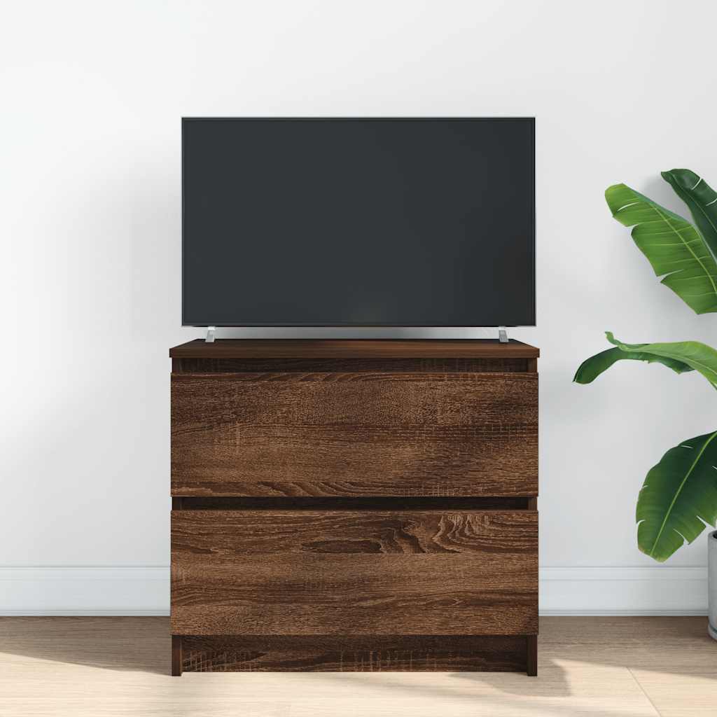 TV Cabinet Brown Oak 60x35x54 cm Engineered Wood