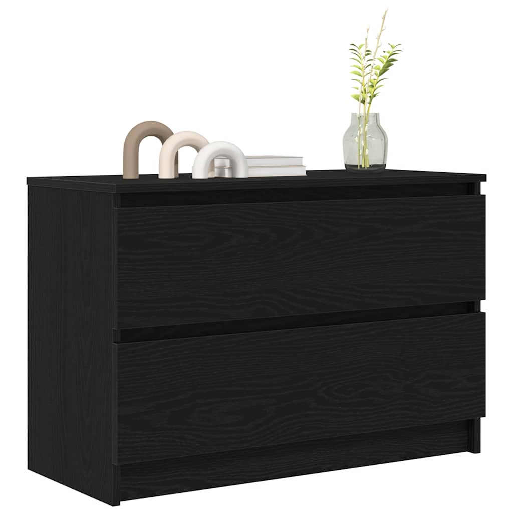 TV Cabinet Black 80x35x54 cm Engineered Wood