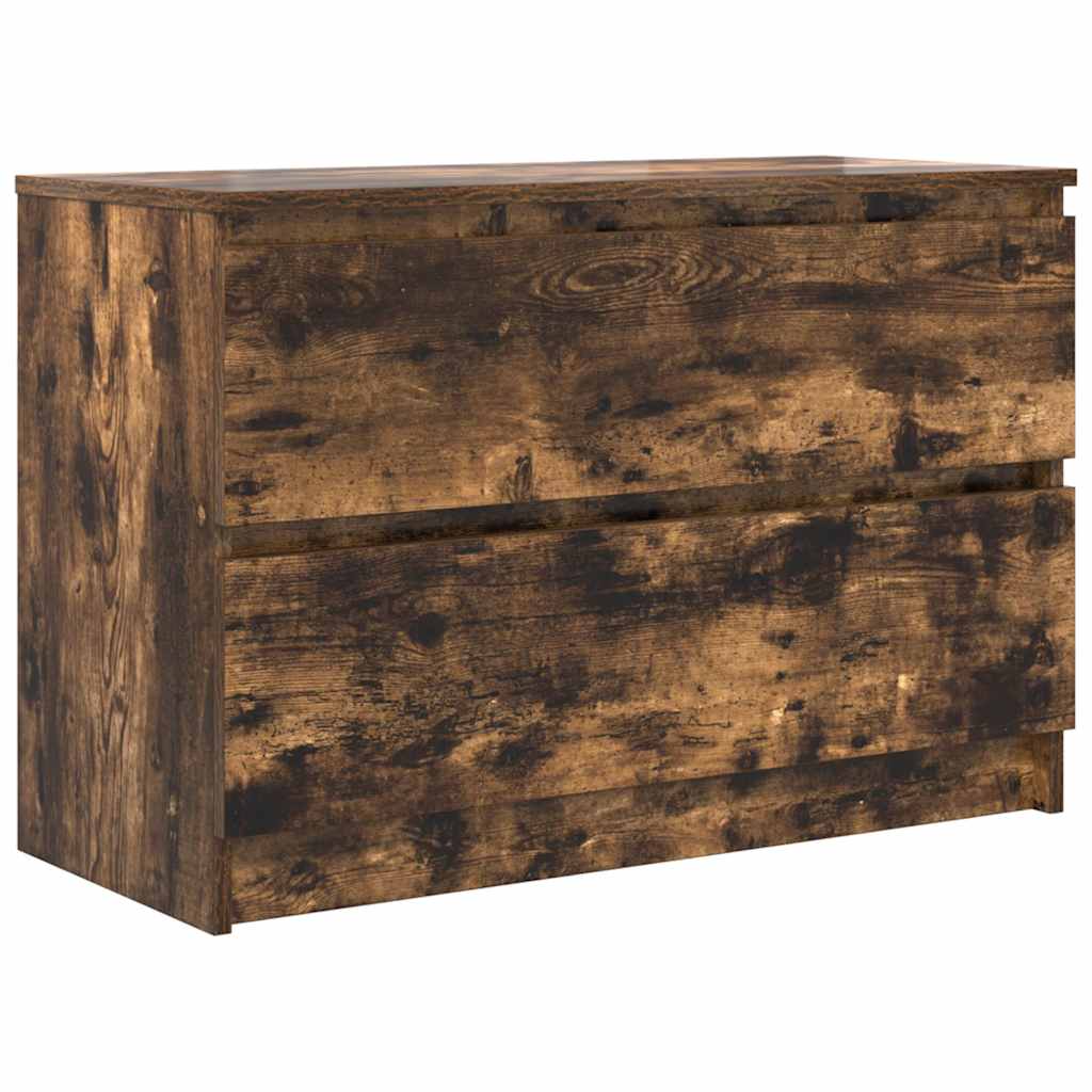 TV Cabinet Smoked Oak 80x35x54 cm Engineered Wood