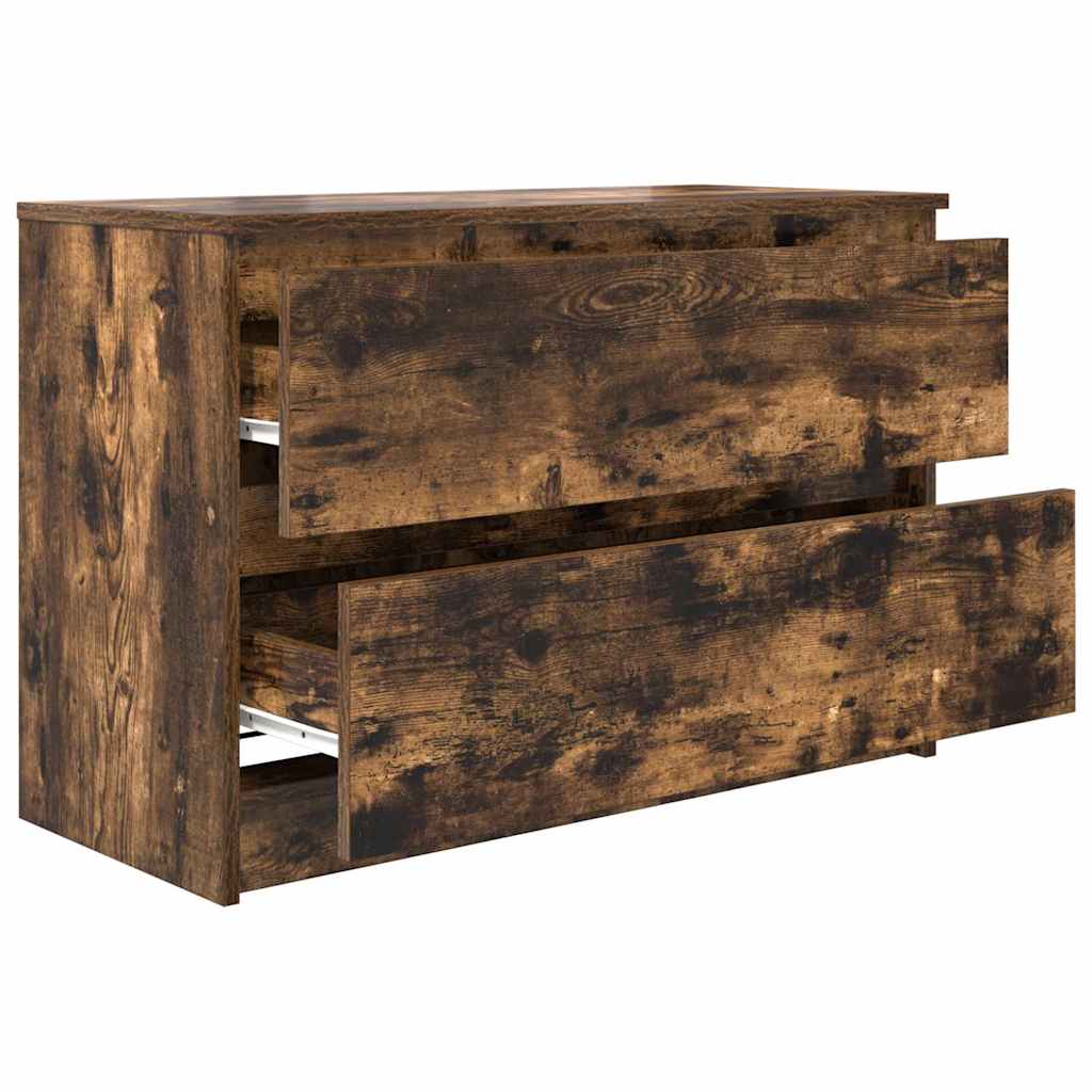 TV Cabinet Smoked Oak 80x35x54 cm Engineered Wood