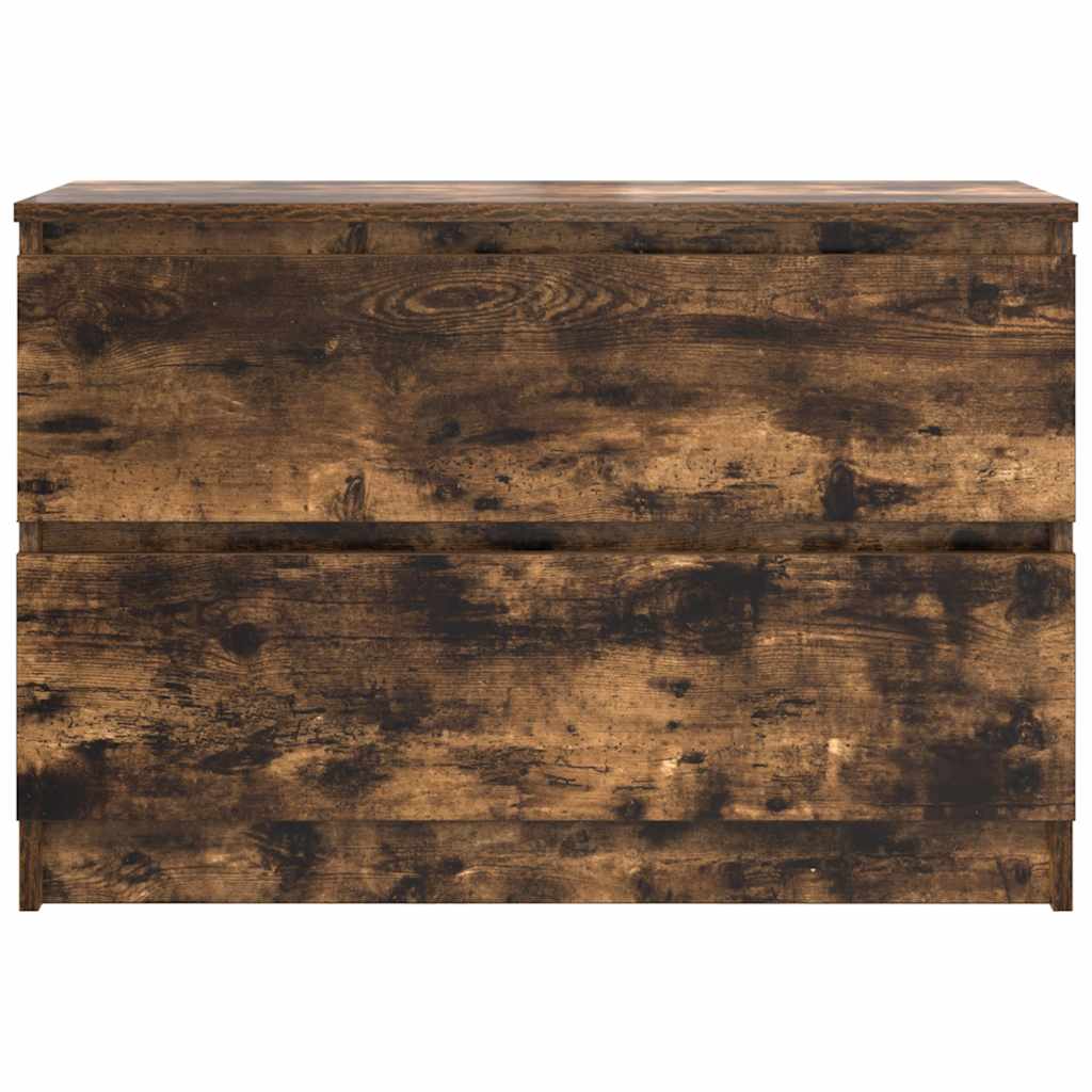 TV Cabinet Smoked Oak 80x35x54 cm Engineered Wood
