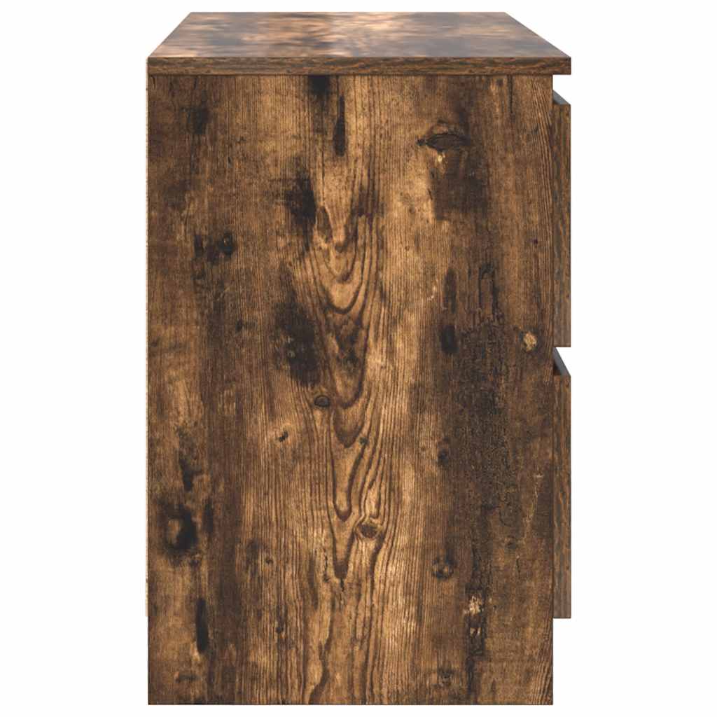TV Cabinet Smoked Oak 80x35x54 cm Engineered Wood