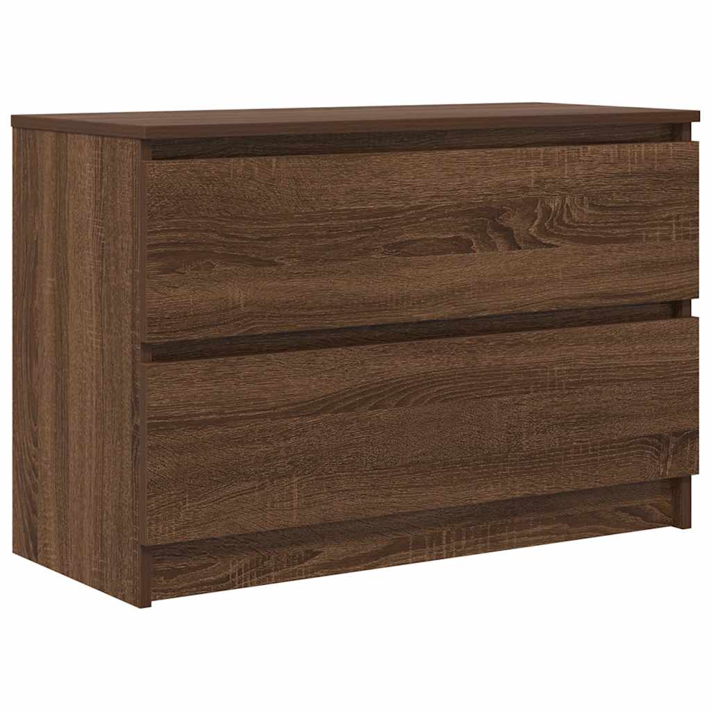 TV Cabinet Brown Oak 80x35x54 cm Engineered Wood