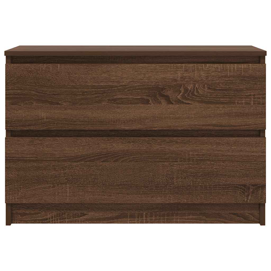 TV Cabinet Brown Oak 80x35x54 cm Engineered Wood