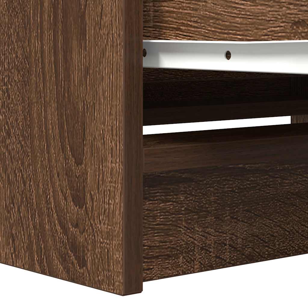TV Cabinet Brown Oak 80x35x54 cm Engineered Wood