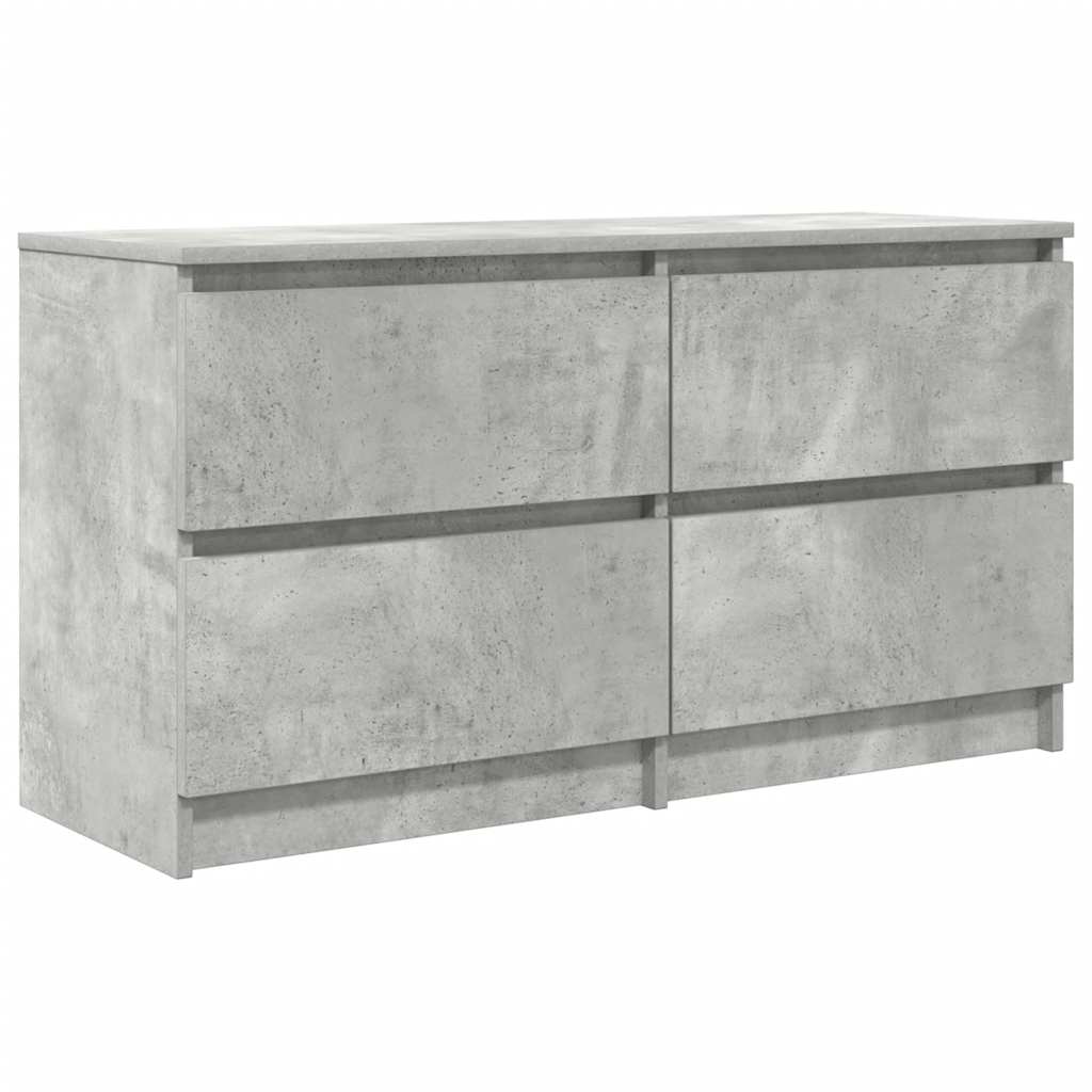 TV Cabinet Concrete Grey 100x35x54 cm Engineered Wood