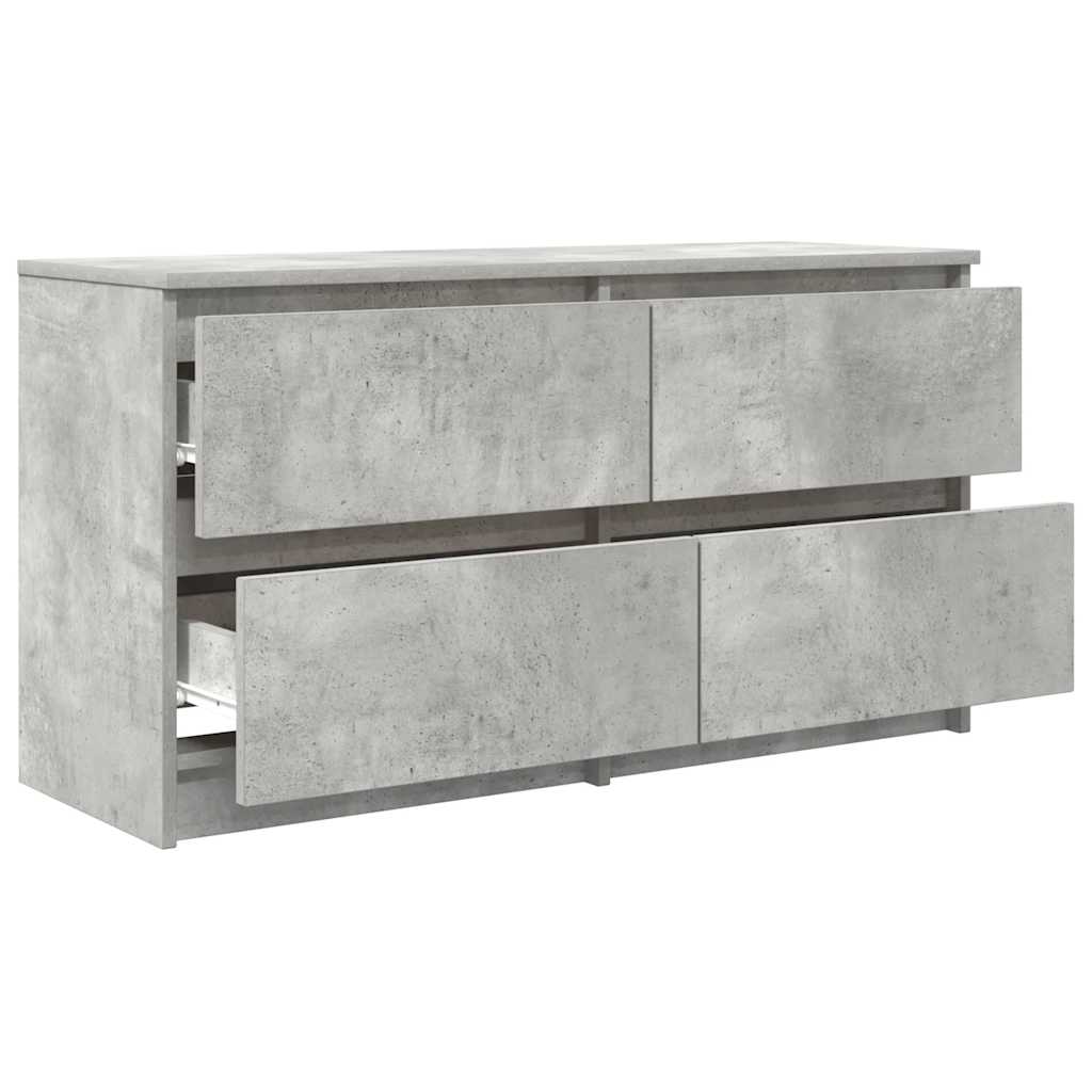 TV Cabinet Concrete Grey 100x35x54 cm Engineered Wood