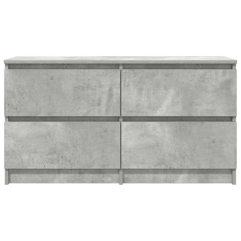 TV Cabinet Concrete Grey 100x35x54 cm Engineered Wood