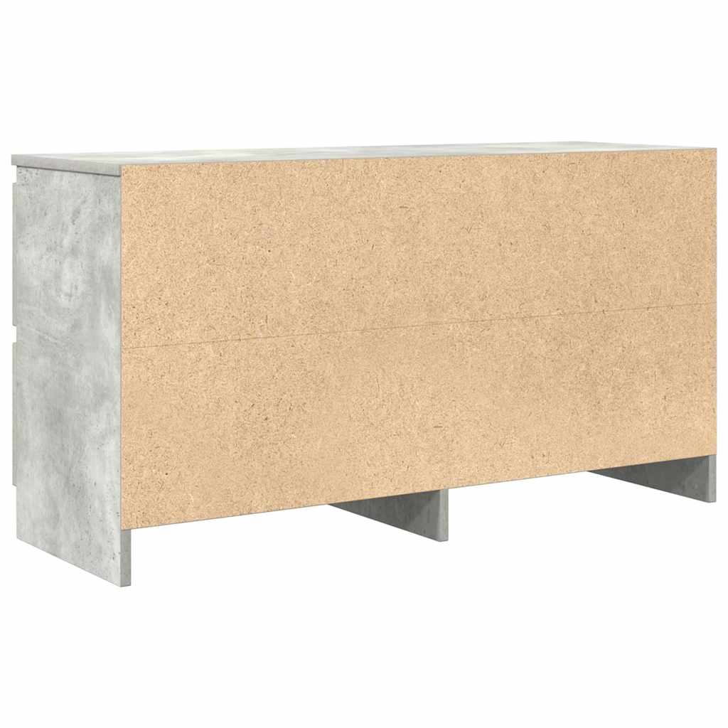 TV Cabinet Concrete Grey 100x35x54 cm Engineered Wood