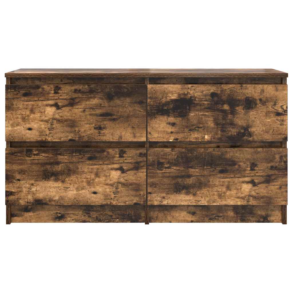 TV Cabinet Smoked Oak 100x35x54 cm Engineered Wood