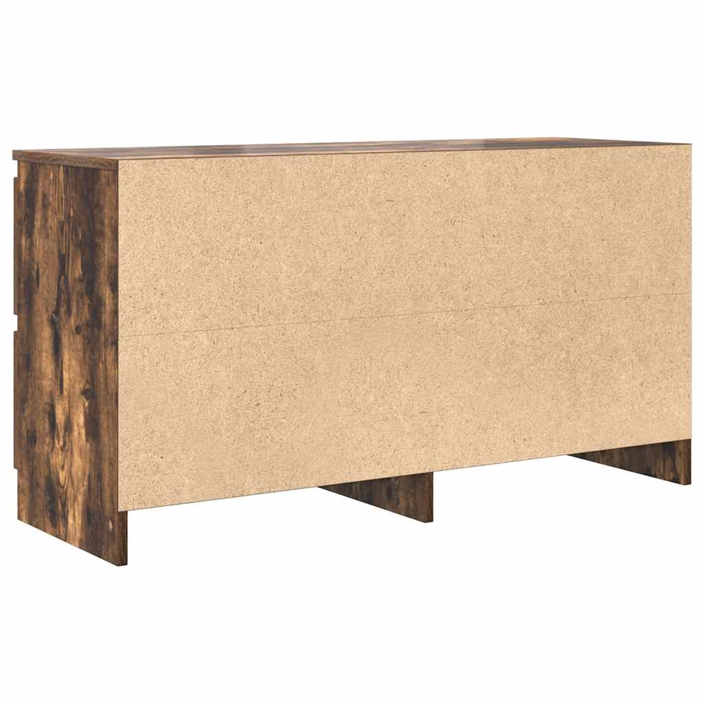 TV Cabinet Smoked Oak 100x35x54 cm Engineered Wood