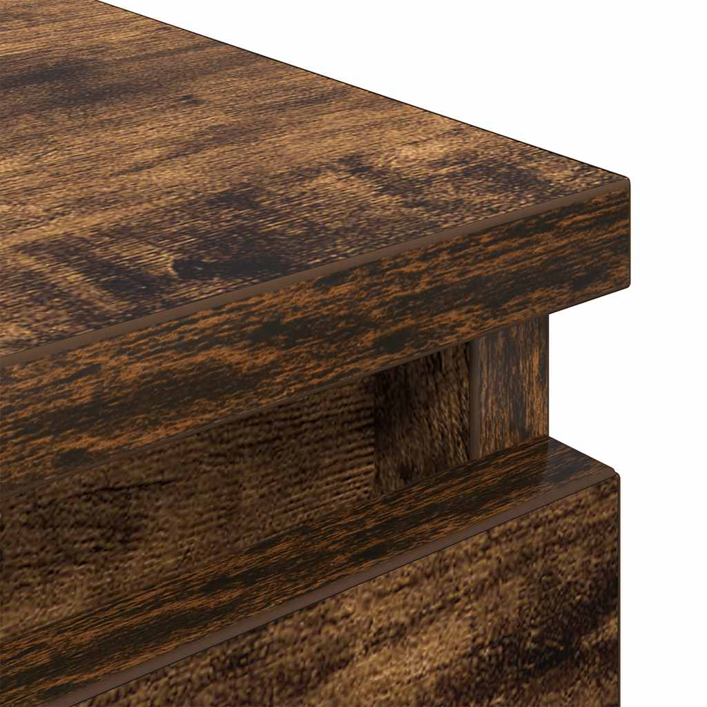 TV Cabinet Smoked Oak 100x35x54 cm Engineered Wood