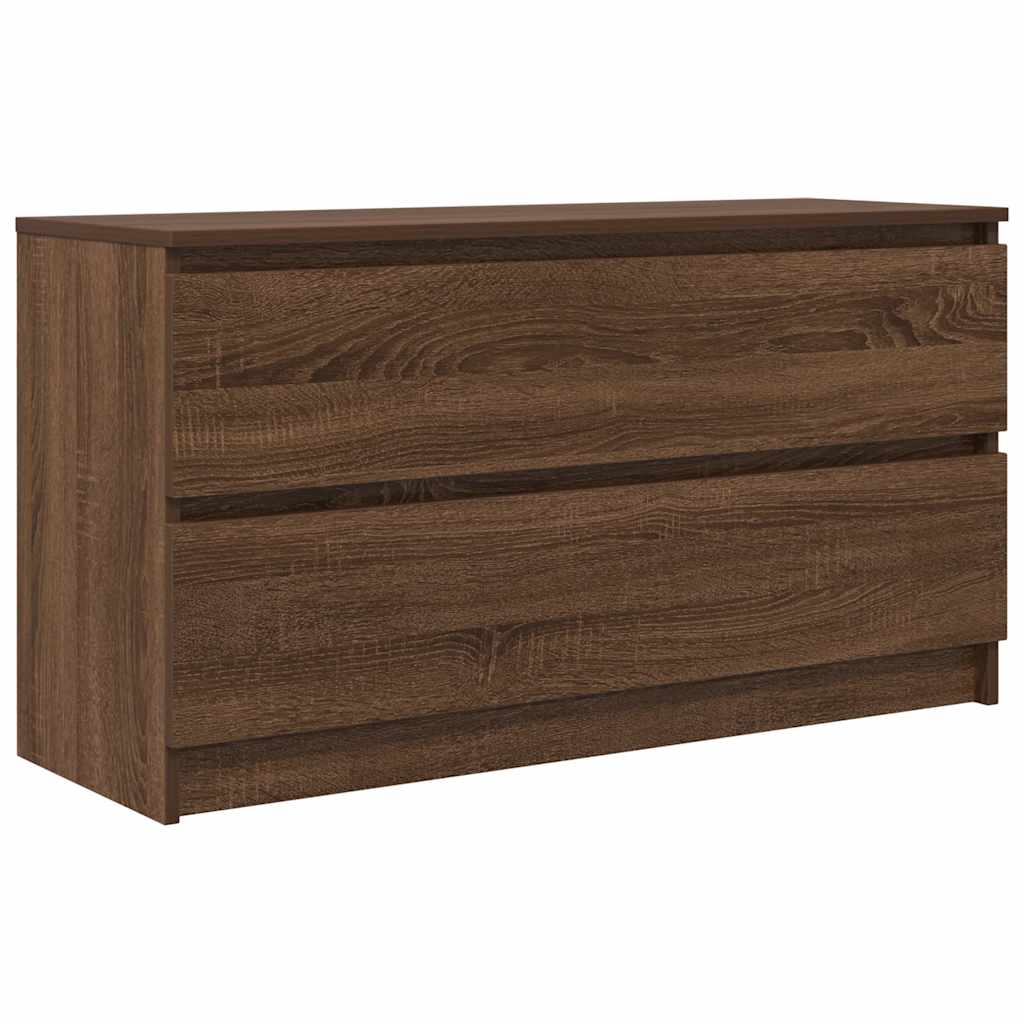 TV Cabinet Brown Oak 100x35x54 cm Engineered Wood