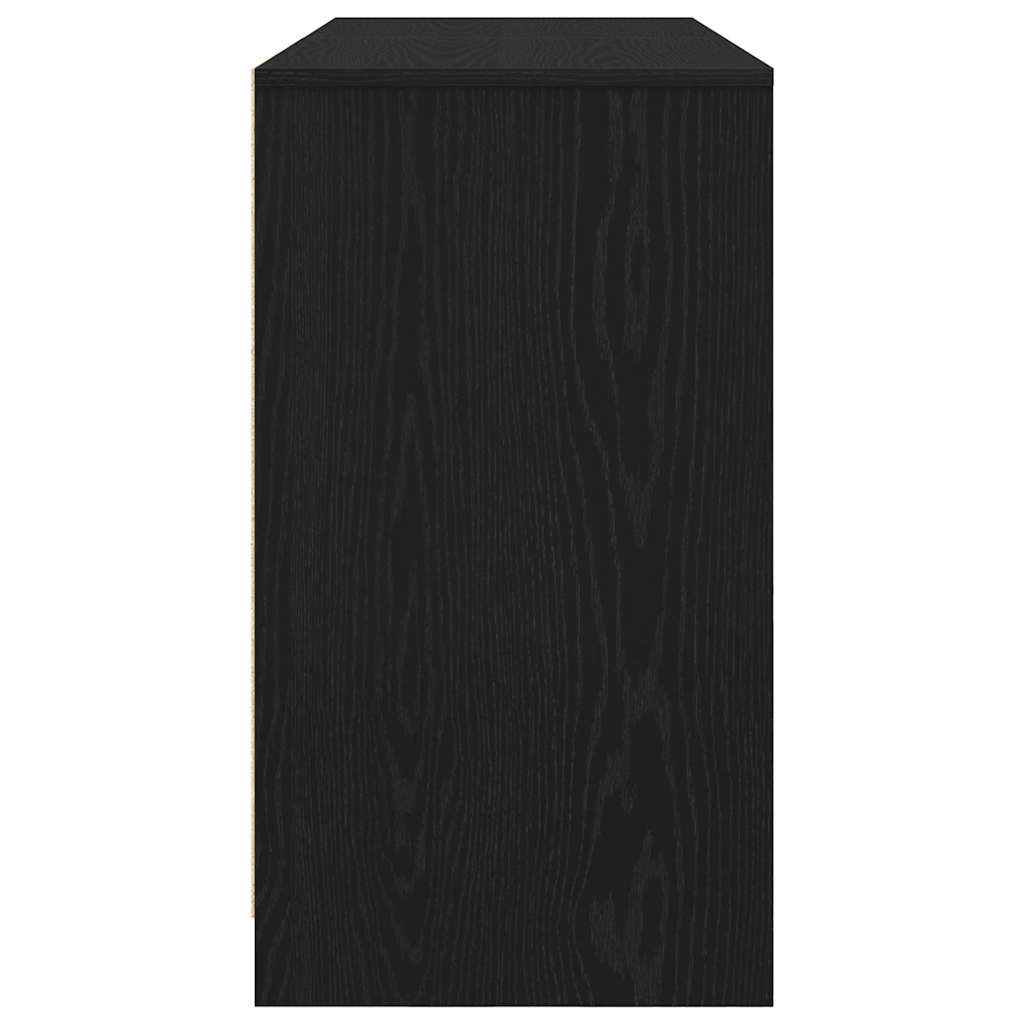 Black Oak Engineered Wood Desk - 120x42x76 cm Sleek & Modern