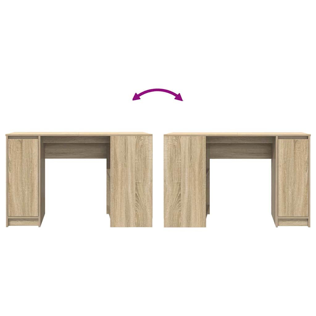 Stylish Sonoma Oak Desk, 120x42x76 cm, Engineered Wood