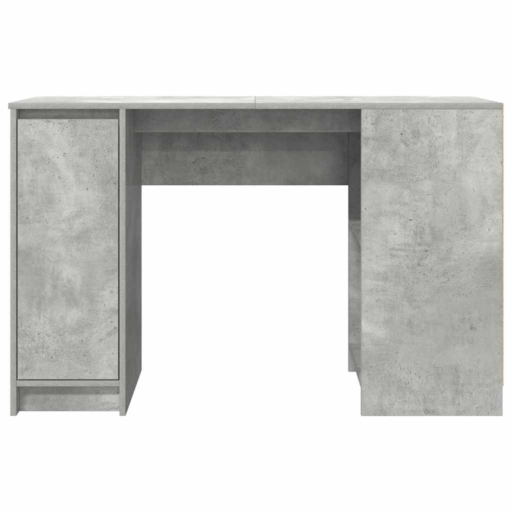 Stylish Concrete Grey Wood Desk 120x42x76 cm - Modern Home Office