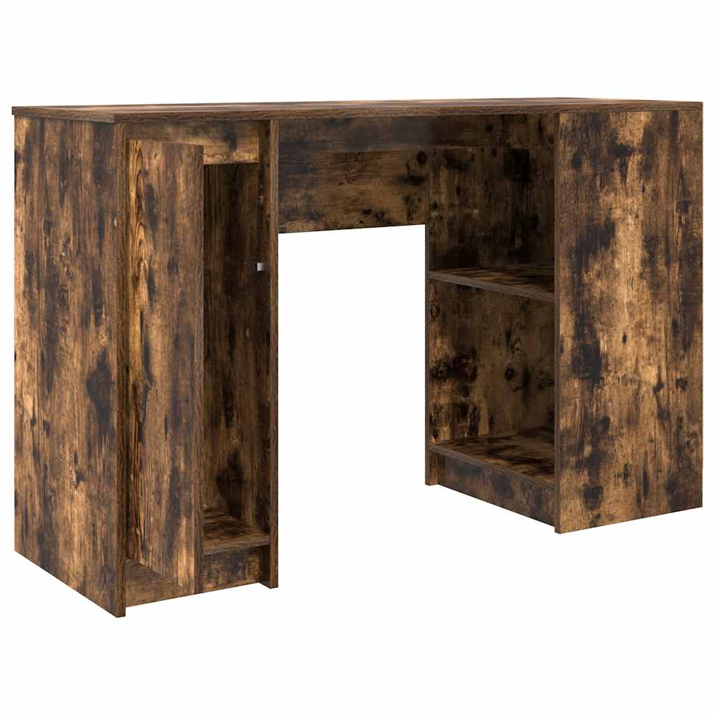 Elegant Smoked Oak Desk 120x42x76 cm - Durable Engineered Wood