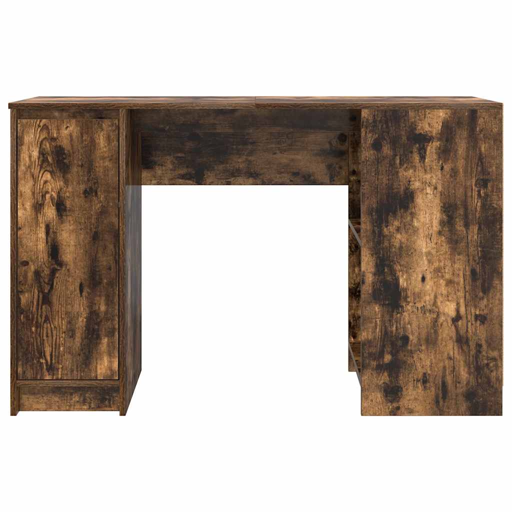 Elegant Smoked Oak Desk 120x42x76 cm - Durable Engineered Wood
